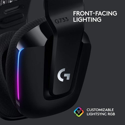 Logitech G733 Lightspeed RGB Wireless Gaming Headset (Black)
