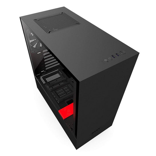 NZXT H500 (ATX) Mid Tower Cabinet (Matte Black-Red)