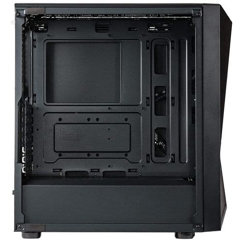 GAMDIAS Aura GC2 Elite ARGB ATX Boîtier PC Mid Tower Ventilateur ARGB 4 x 120 mm, Panneau Avant en Maille à Haut débit d'air, Installation sans Outils, Panneau latéral en Verre trempé
