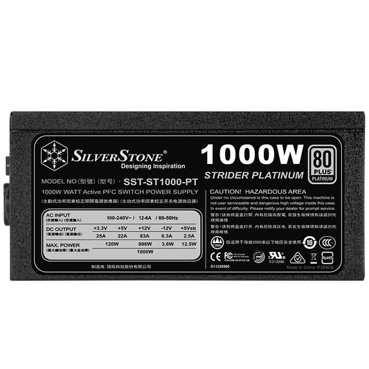 Silverstone Strider Platinum SST-ST1000-PT Fully Modular PSU (1000 Watt)