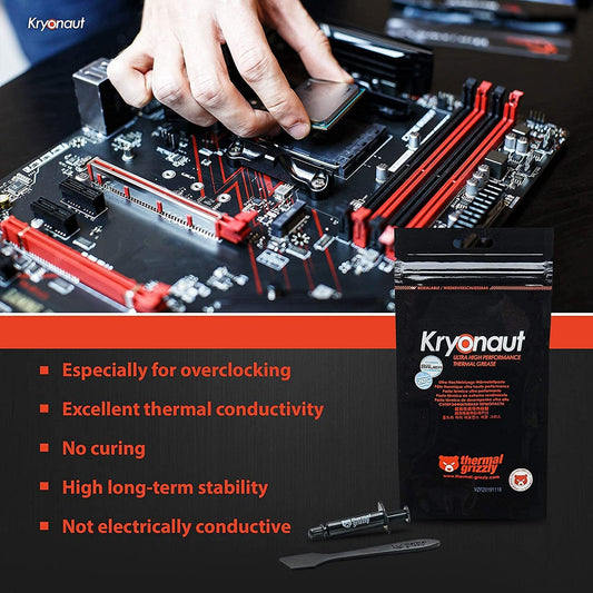Thermal Grizzly - Kryonaut - 11.1 Gram/3 ml - Extremly High Performance  Thermal Paste - for Demanding Applications and Overclocking