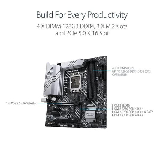 ASUS Prime Z690M-Plus D4 Motherboard