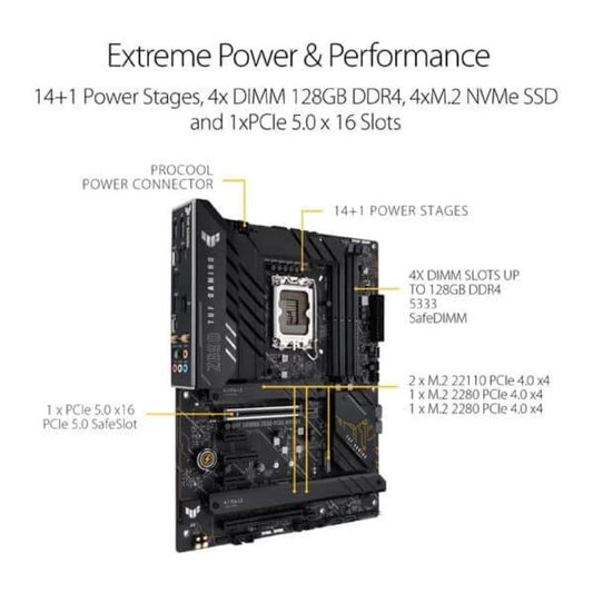 ASUS TUF Gaming Z690-Plus WiFi D4 Motherboard