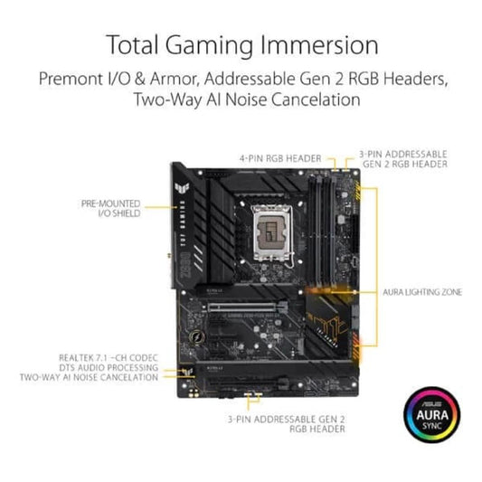 ASUS TUF Gaming Z690-Plus WiFi D4 Motherboard