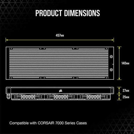 Corsair ICUE H170i Elite Capellix CPU Liquid Cooler (Black)