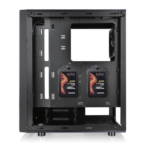 Thermaltake Versa J25 TG Mid Tower Cabinet (Black)