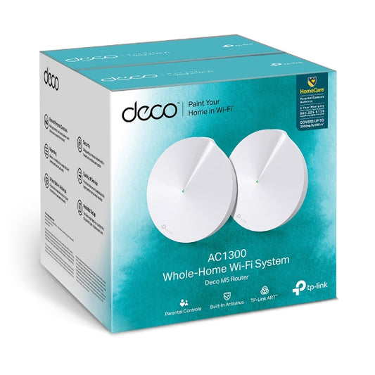 TPLink Deco M5 AC1300 (2-pack) Whole Home Mesh Wi-Fi System