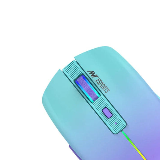 Ant Esports GM400W RGB Wireless Gaming Mouse ( Sea Blue )