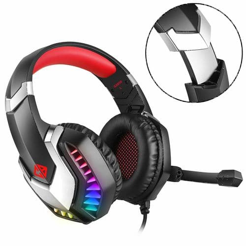 Red gaming best sale headset pc