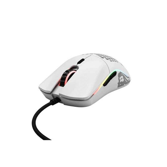 GLORIOUS Model O minus Wired Ergonomic Gaming Mouse ( 12000DPI / 6 Macro Buttons ) ( Matte White )