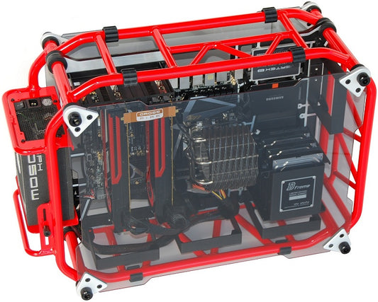 InWin D Frame 2.0 Full Tower Cabinet with 1065W PSU (Red)