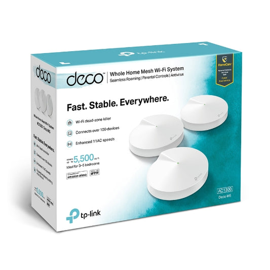 TPLink Deco M5 AC1300 (3-pack) Whole Home Mesh Wi-Fi System