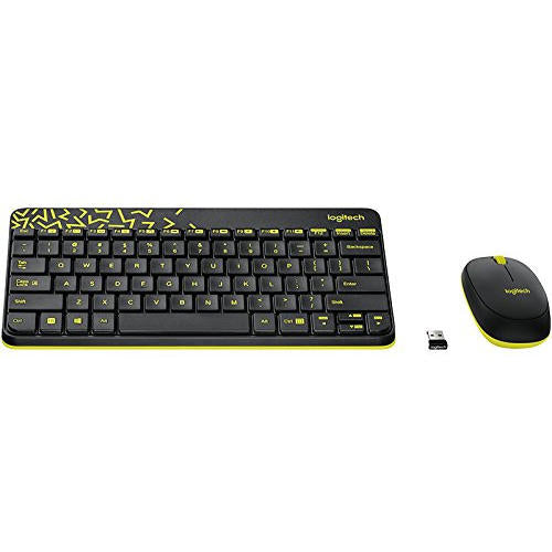 Logitech MK240 Nano Wireless Gaming Keyboard and Gaming Mouse Combo (Yellow)