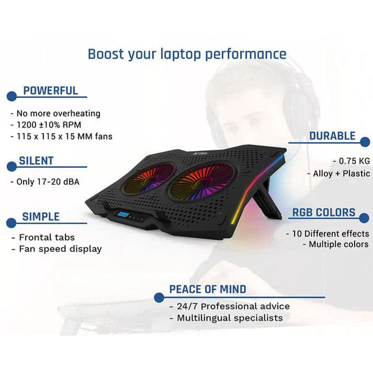 ANT ESPORTS NC280 RGB Gaming Notebook Cooler