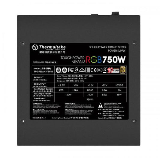 Thermaltake Toughpower Grand RGB 750 Gold Fully Modular PSU (750 Watt)