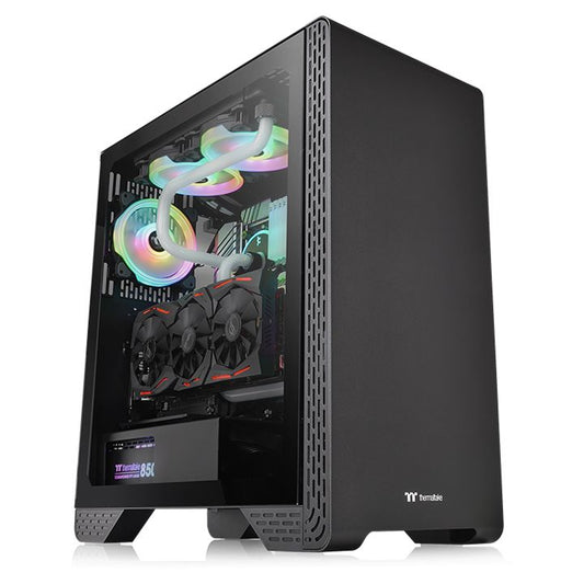 Thermaltake S300 TG Mid Tower Cabinet (Black) (CA-1P5-00M1WN-00)