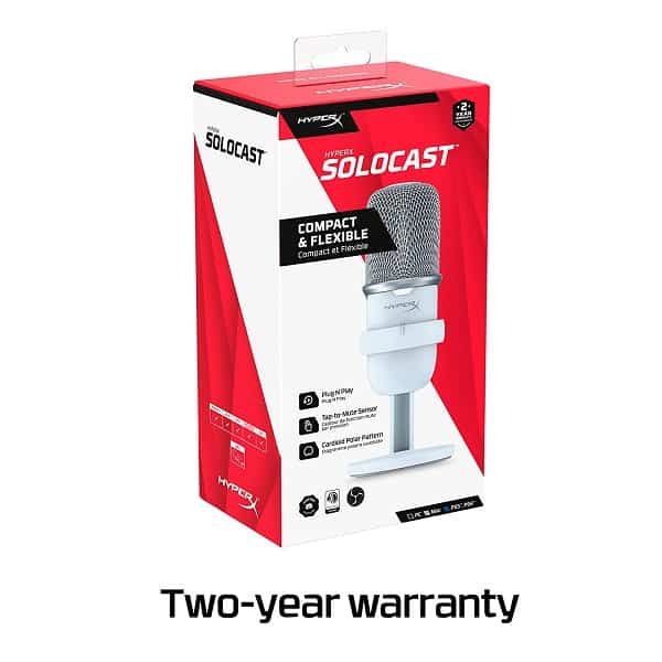 HyperX Solocast Microphone White EliteHubs