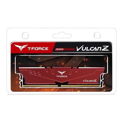 TeamGroup T-Force Vulcan Z 32GB (32GBx1) 3600MHz DDR4 RAM (Red) (TLZRD432G3600HC18J01)