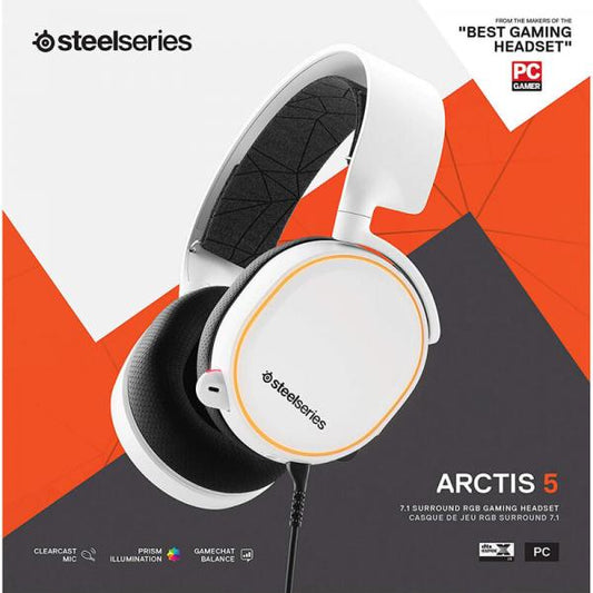 SteelSeries Arctis 5 Gaming Headset (White)