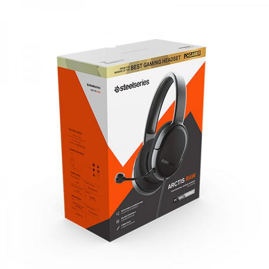 Steelseries Arctis Raw Black - 2019 Edition Over The Head Gaming Headset With Mic