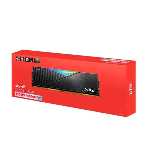 Adata XPG Lancer RGB 16GB (16GBx1) 5200MHz DDR5 RAM (Black)