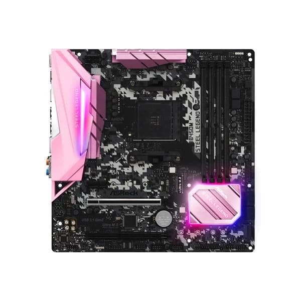 ASRock B450M Steel Legend MicroATX 美品 ASRock B450M Steel Legend Micro ATX AM4 Motherboard (B450M