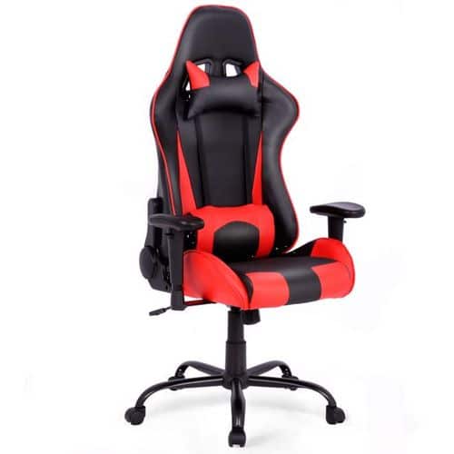 Gamdias Zeus E1 L Gaming Chair (Black-Red)