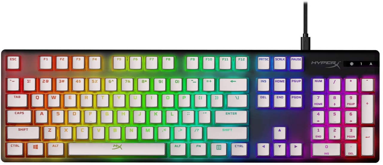 White Pudding Keycaps Hyperx Origins Core White HyperX Pudding
