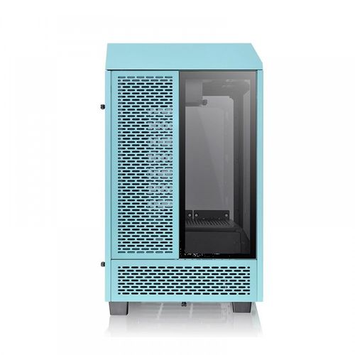 Thermaltake Tower 100 TG Type-C (USB 3.2 Gen 2) Mini Tower Cabinet (Turquoise)