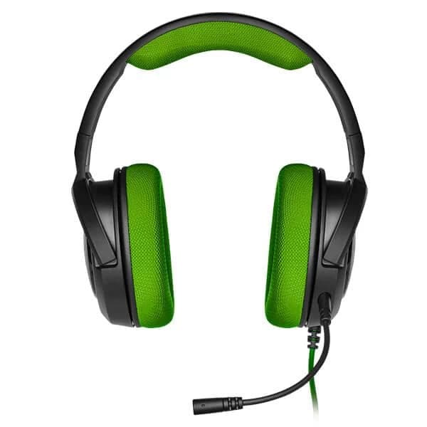 Buy CORSAIR HS35 Green Gaming Headphones EliteHubs