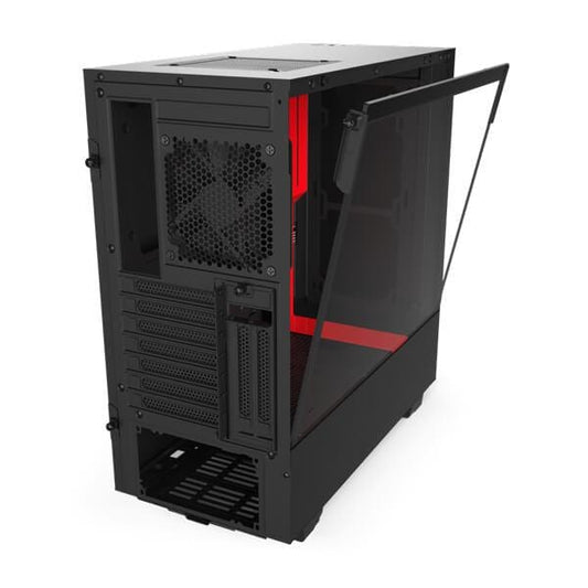 NZXT H510i Mid Tower Cabinet With Tempered Glass Side Panel And ARGB LED Strip (White Black)