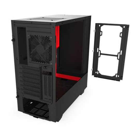 NZXT H510i Mid Tower Cabinet With Tempered Glass Side Panel And ARGB LED Strip (White Black)
