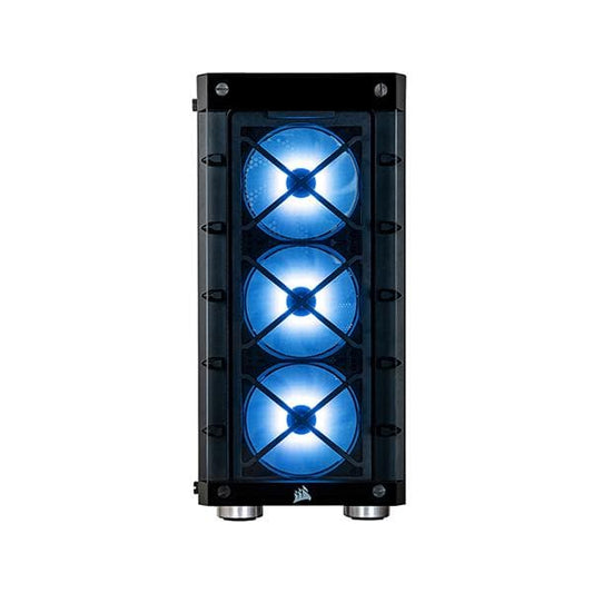 Corsair iCUE 465X RGB Mid Tower Cabinet With SP120 RGB Fans (Black)
