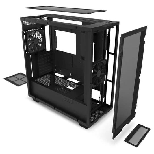 NZXT H7 Flow Mid Tower Cabinet (E-ATX) (Black)