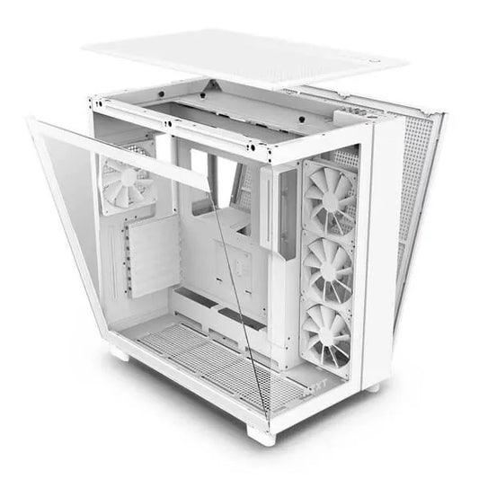 NZXT H9 Flow (ATX) Mid Tower Cabinet TG Side Panel (White)