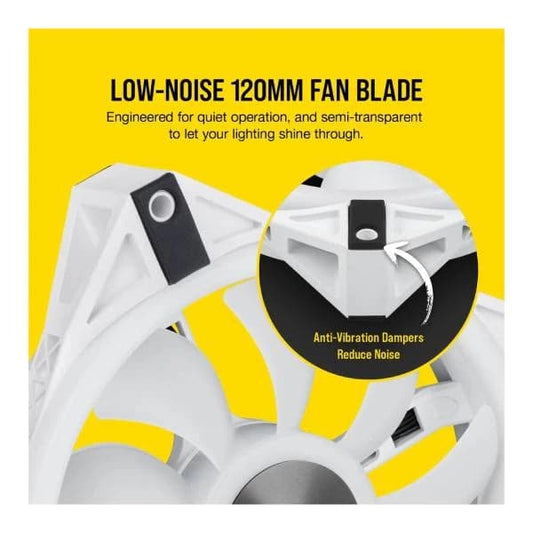 Corsair ICUE QL120 RGB Cabinet Fan (Single Pack) ( White )