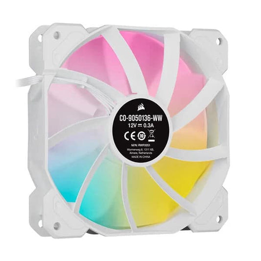 Corsair ICUE SP120 RGB Elite Cabinet Fan (Single Pack) ( White )