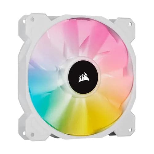 Corsair ICUE SP140 RGB Elite Cabinet Fan With Lighting Node Core (Dual Pack) ( White )