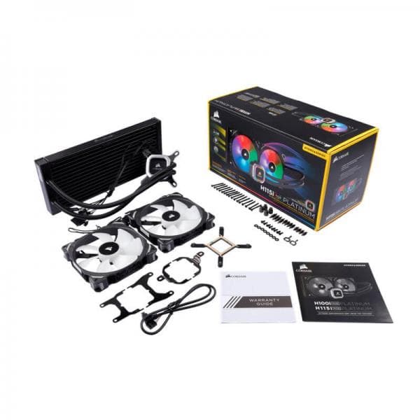 Buy CORSAIR H115i RGB Platinum 280mm Liquid Cooler (Black