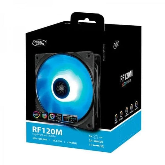 Deepcool RF 120M RGB Cabinet Fan (Five Pack)