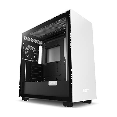 NZXT H7 Flow Mid Tower Cabinet (E-ATX) (White-Black)