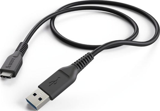 HAMA 178395 Charging/Data Cable USB Type-C - USB 3.1 A Plug 1m Cable ( Black )