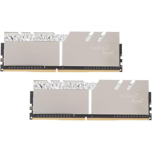 G.Skill Trident Z Royal 16GB (8GBx2) 3200MHz DDR4 RAM (Silver)