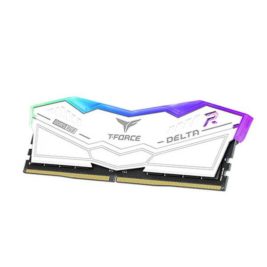 TeamGroup T-Force Delta RGB 32GB (16GBx2) 6400MHz DDR5 RAM (White)