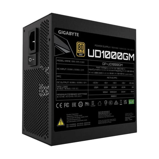 Gigabyte UD1000GM 80 Plus Gold Fully Modular PSU (1000W)