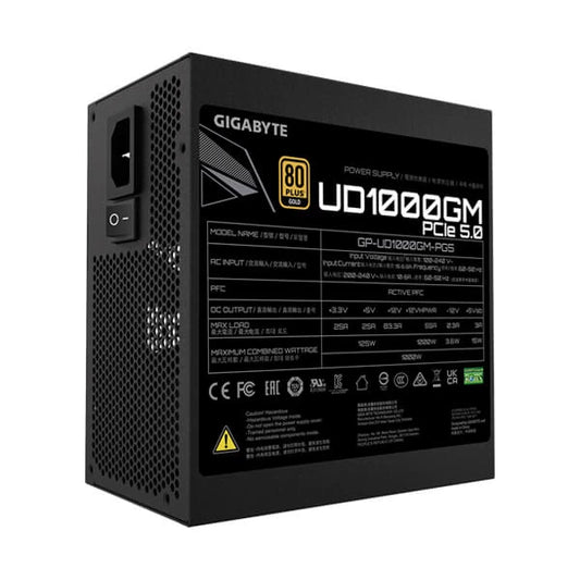 Gigabyte UD1000GM PG5 80 Plus Gold Fully Modular PSU (1000W)