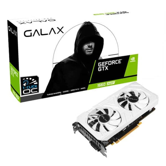 GALAX GeForce GTX 1660 Super EX White 1-Click OC 6GB Graphics Card