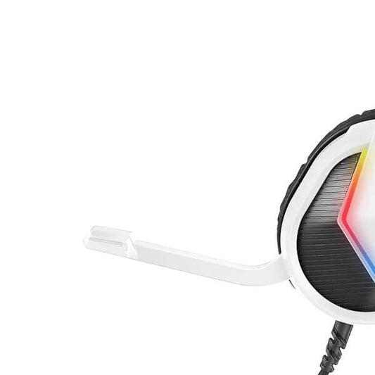 Ant Esports H1100 Pro RGB Wired Over Ear Gaming Headphones with mic Frost (White)