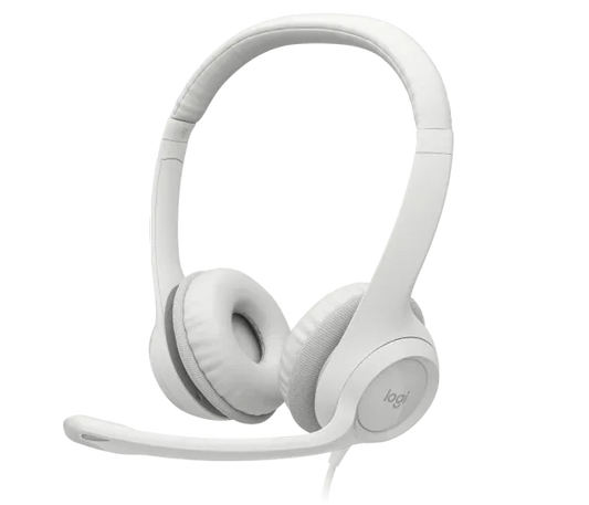 Logitech H390 Wired Headset ( Off White )