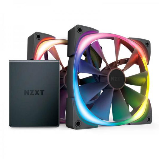 NZXT Aer RGB 2 Starter Kit 140mm HUE 2 Controller Cabinet Fan